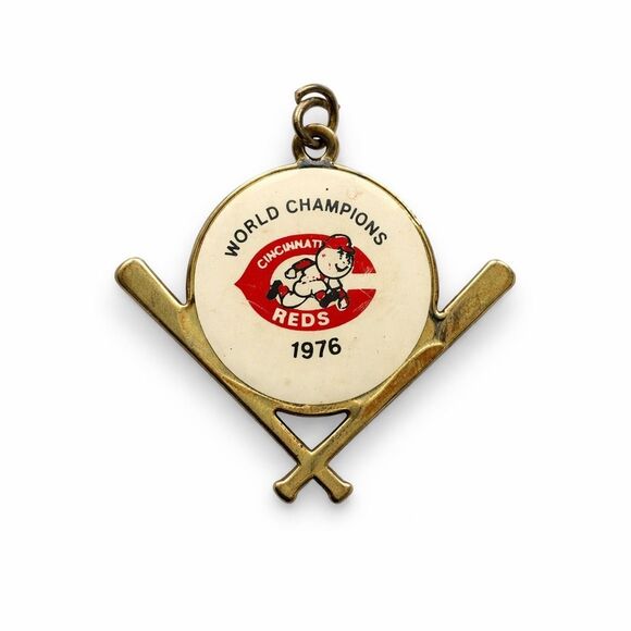Vintage 1976 Cincinnati Reds World Series Champions Pendant Charm